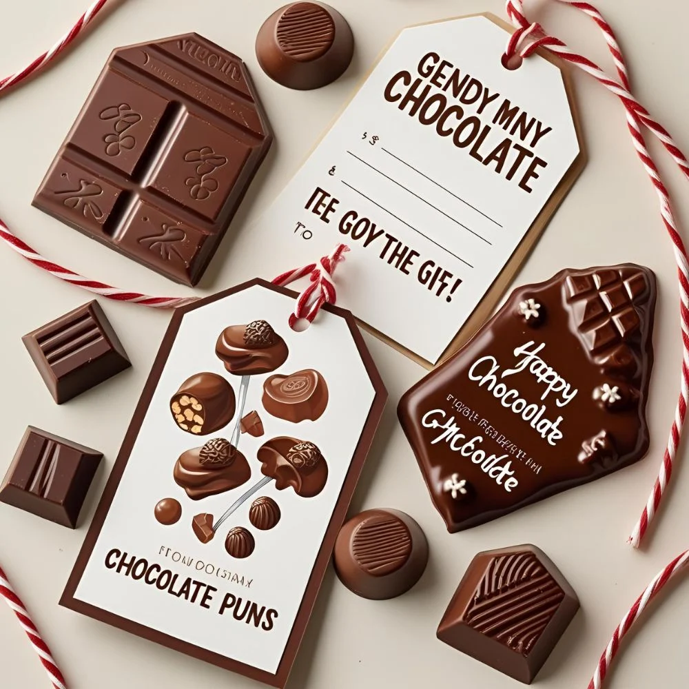 Chocolate Puns for Gift Tags & Notes