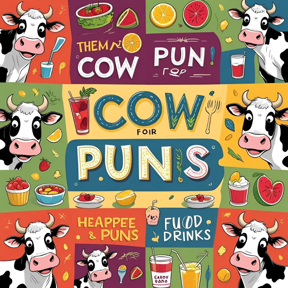 Cow Puns for Food and Drinks