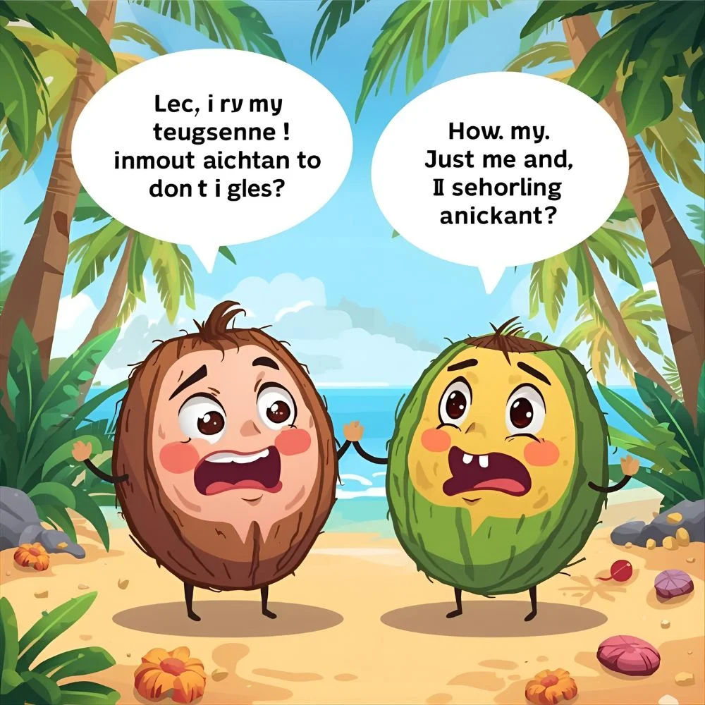 Cute coco jokes for kids illustration,