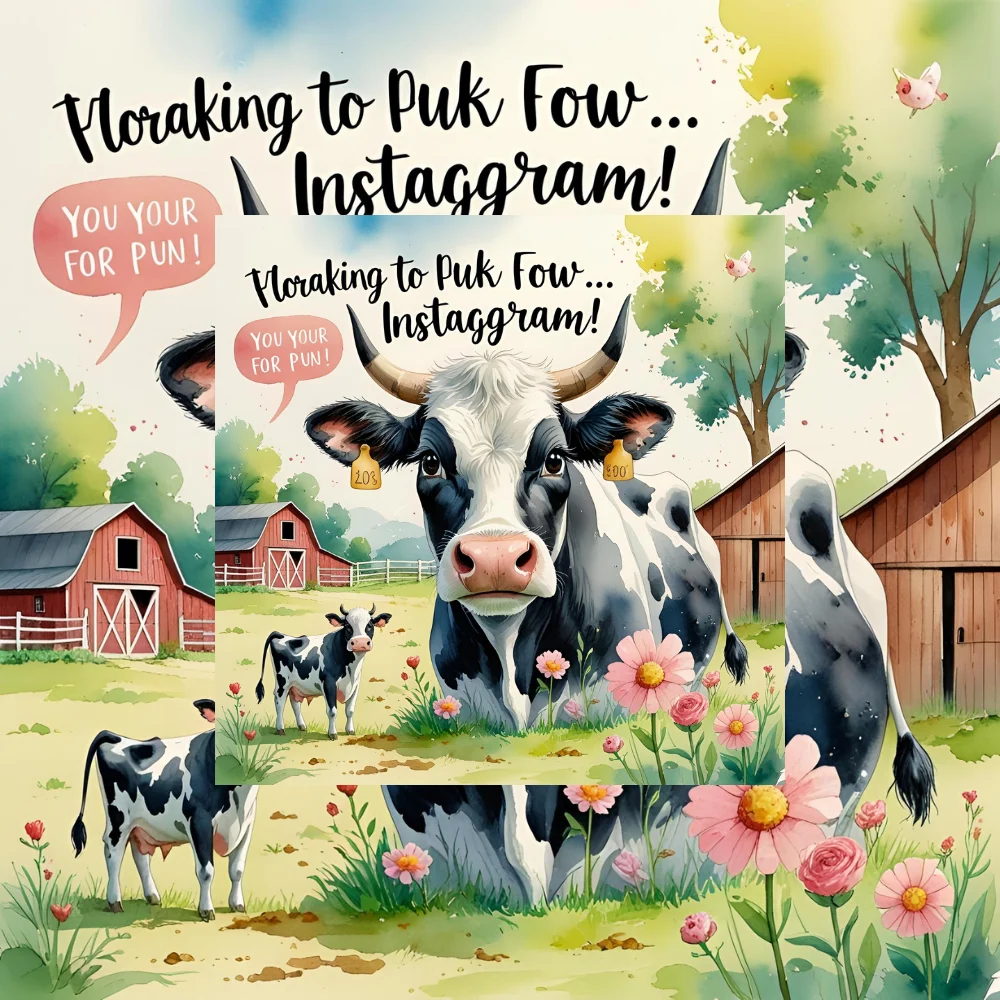 Funny Cow Puns for Instagram Captions