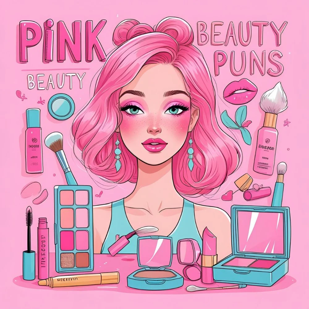 Pink beauty & makeup puns