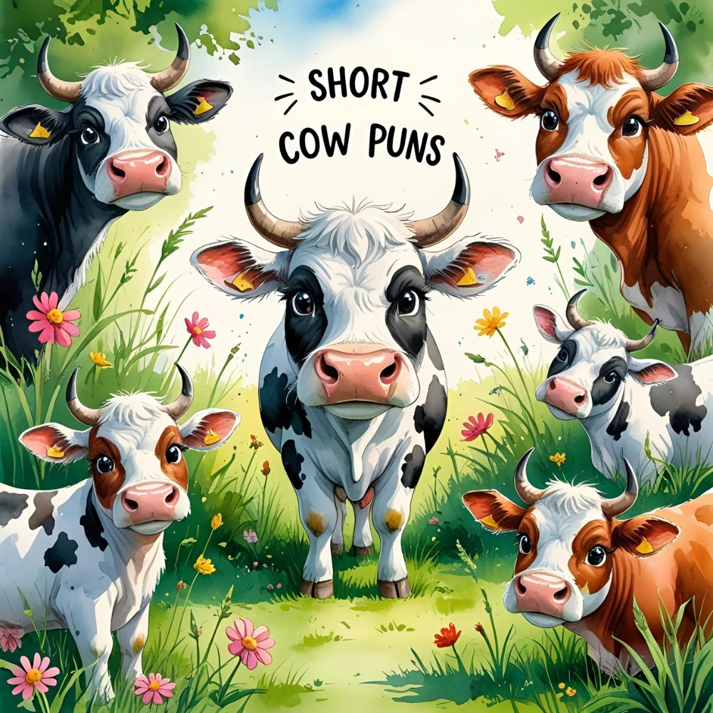 Short and Cute Cow Puns