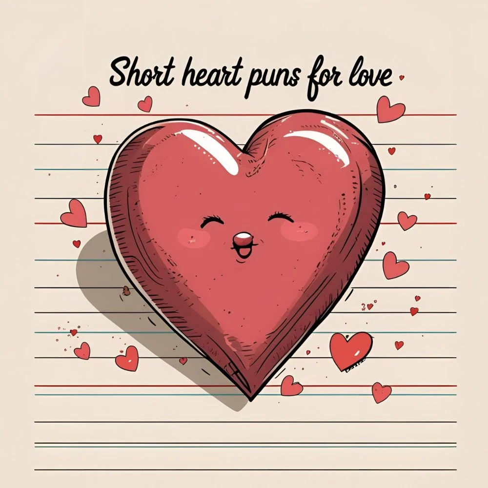 Short Heart Puns for Love Notes