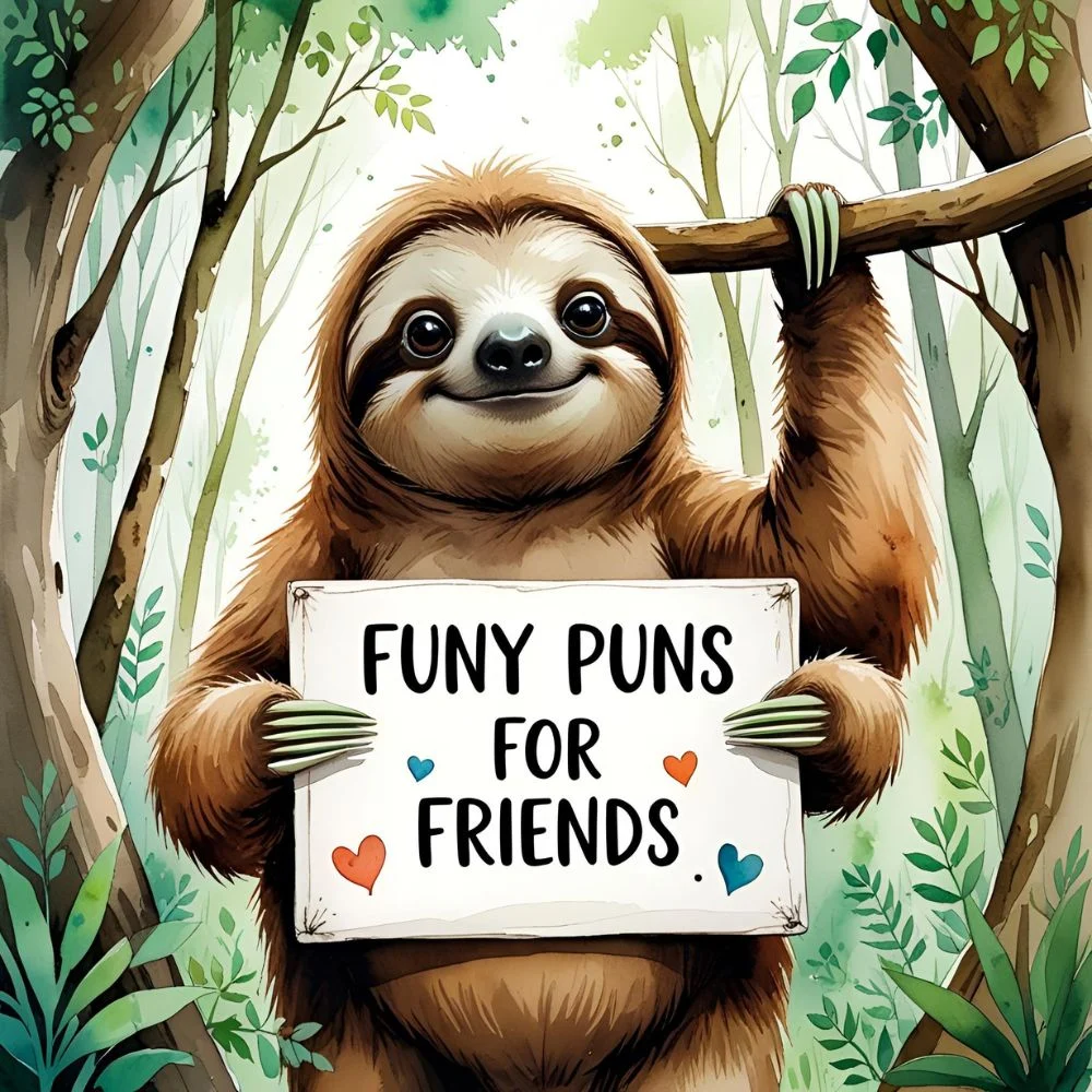 Sloth Funny Puns for Friends