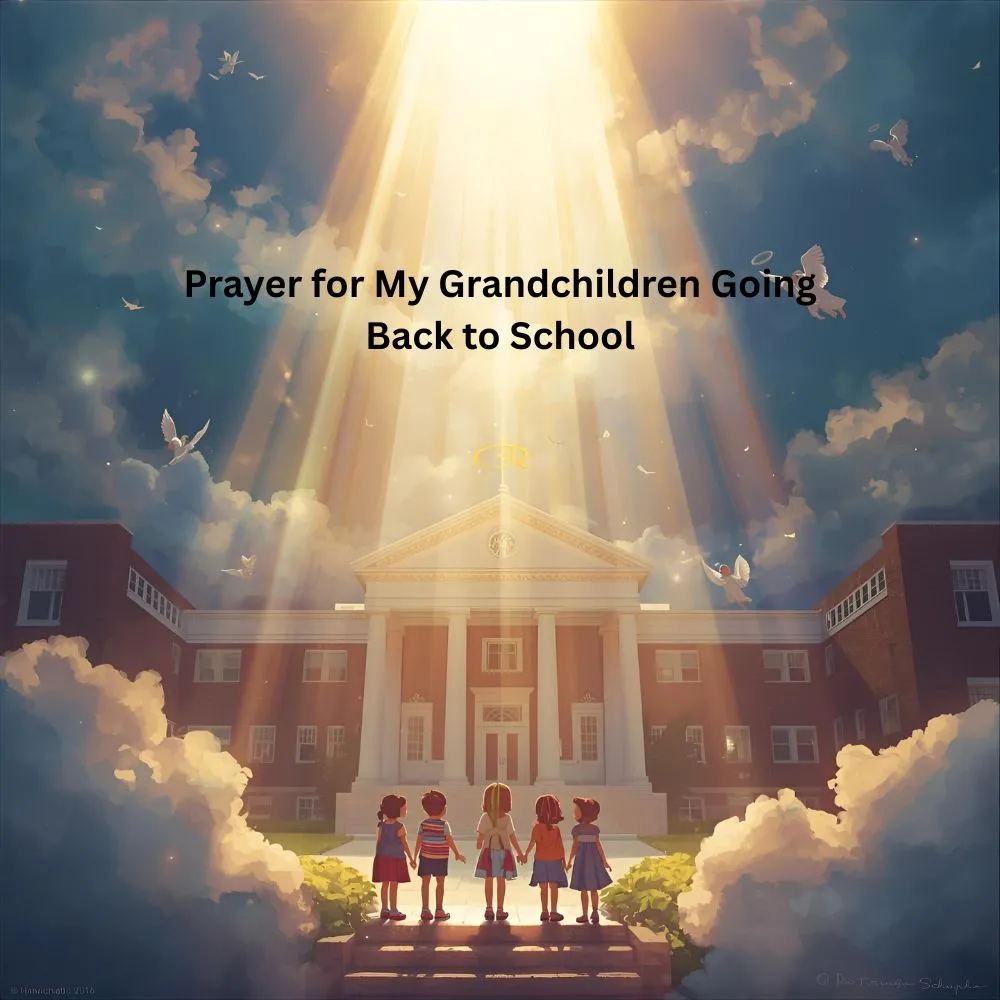 Prayer for My Grandchildren Going Back to School