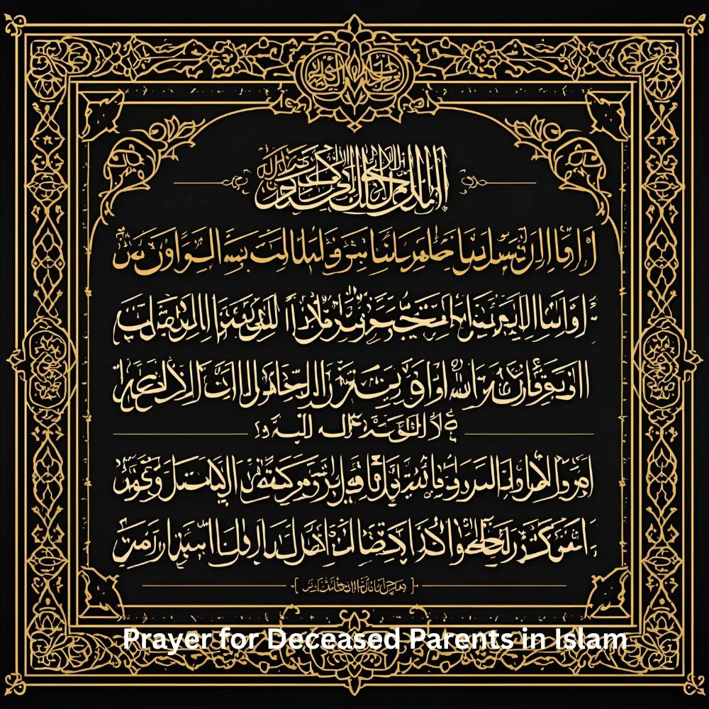 Prayer for Deceased Parents in Islam