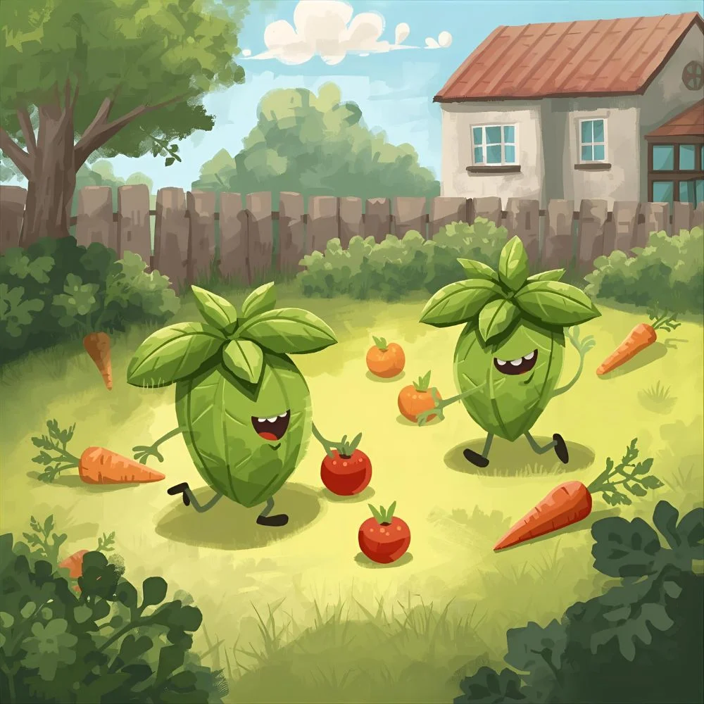 basil kids jokes illustration