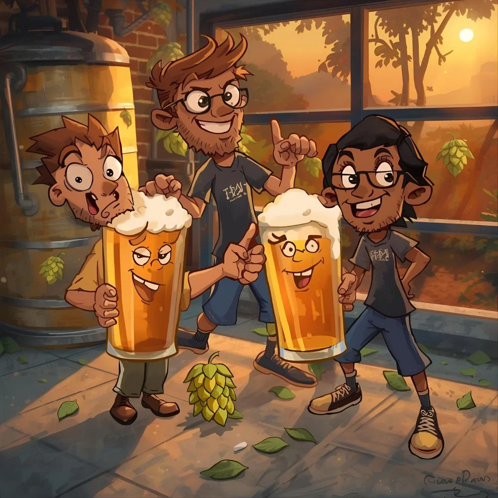  ipa hops puns cartoon illustration