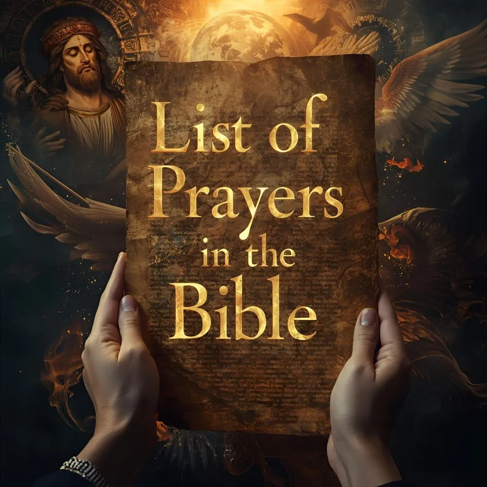 List of All Prayers in the Bible PDF