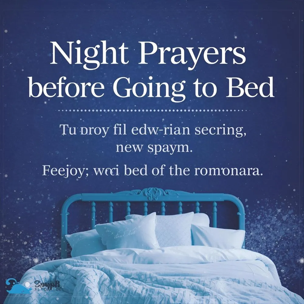 Night Prayers Before Going to Bed