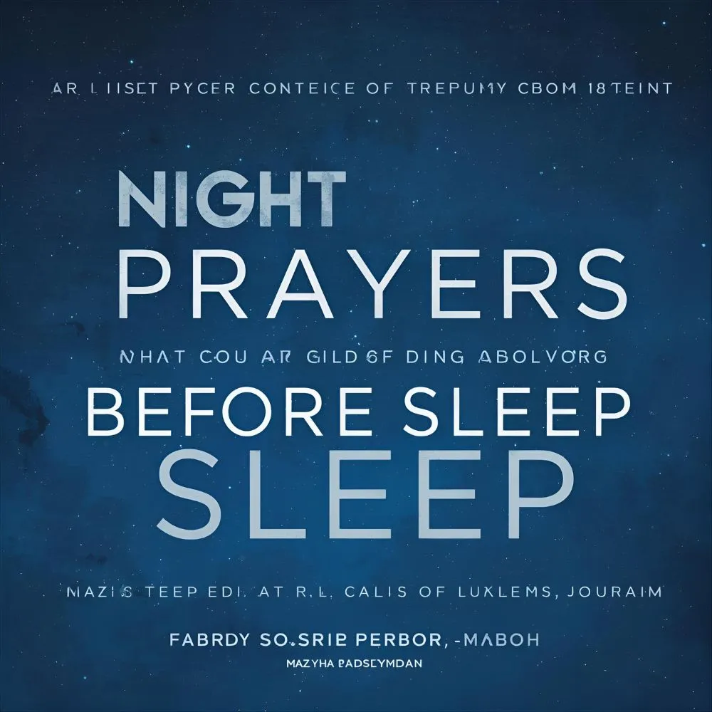 Night Prayers Before Sleep