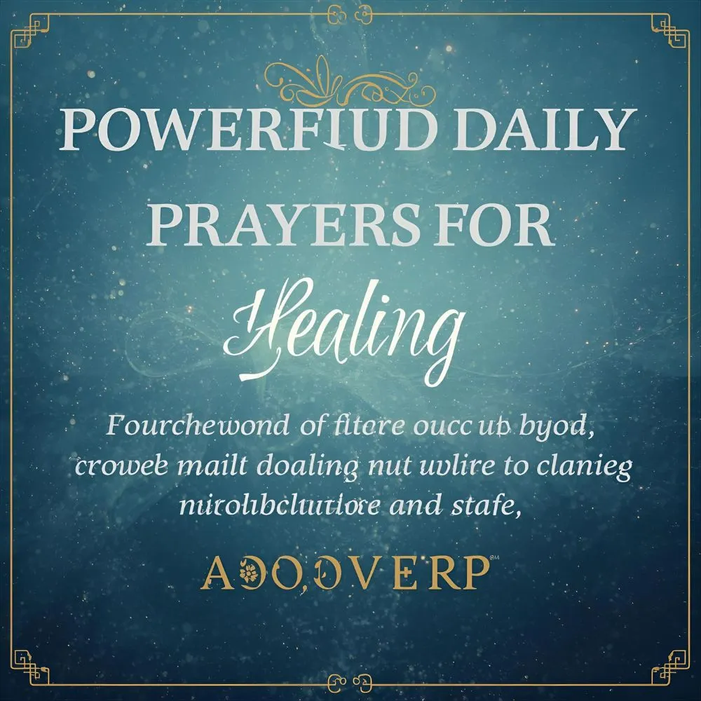 Powerful Daily Prayers for Healing