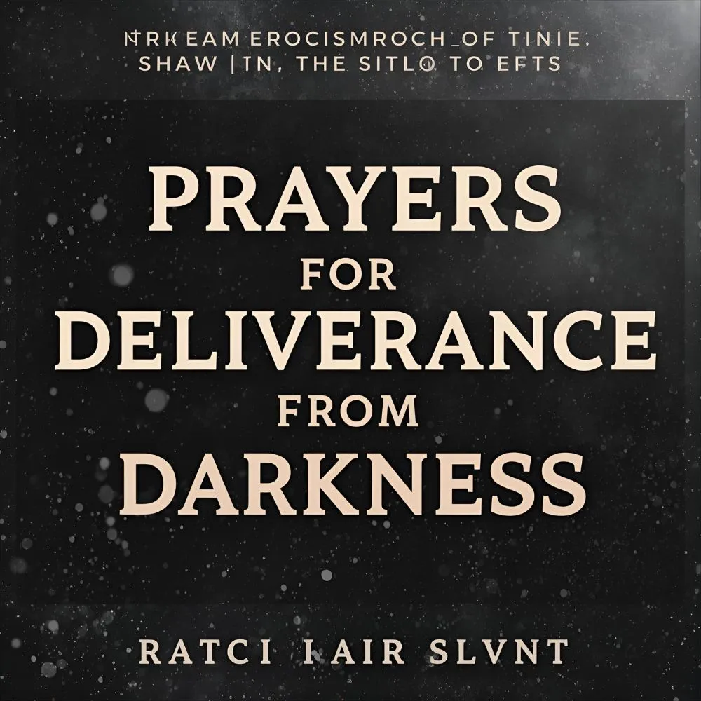 Prayers for Deliverance from Darkness