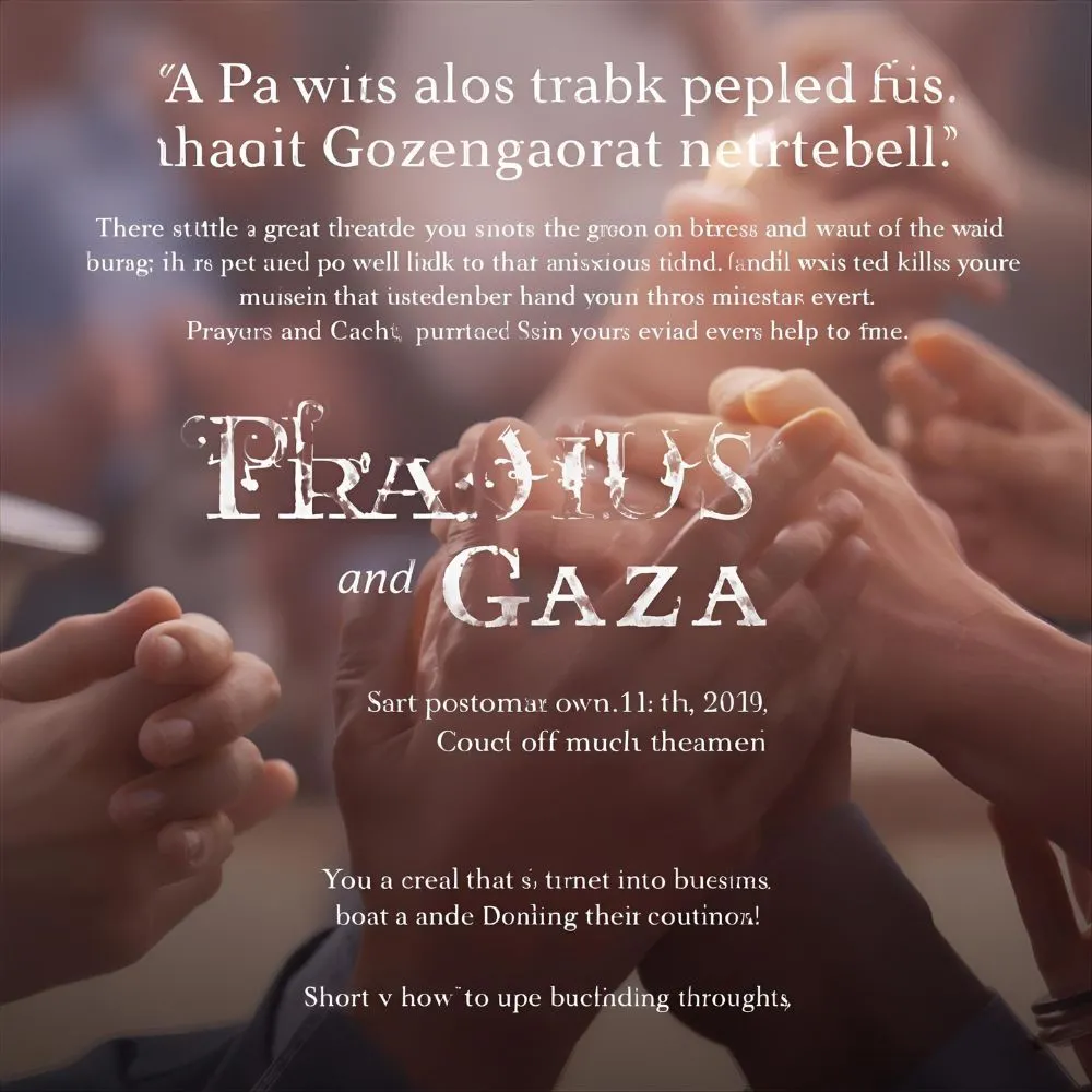 Prayers for Israel and Gaza