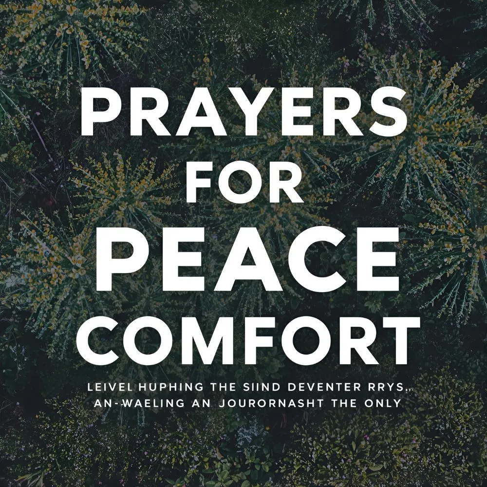 Prayers for Peace and Comfort