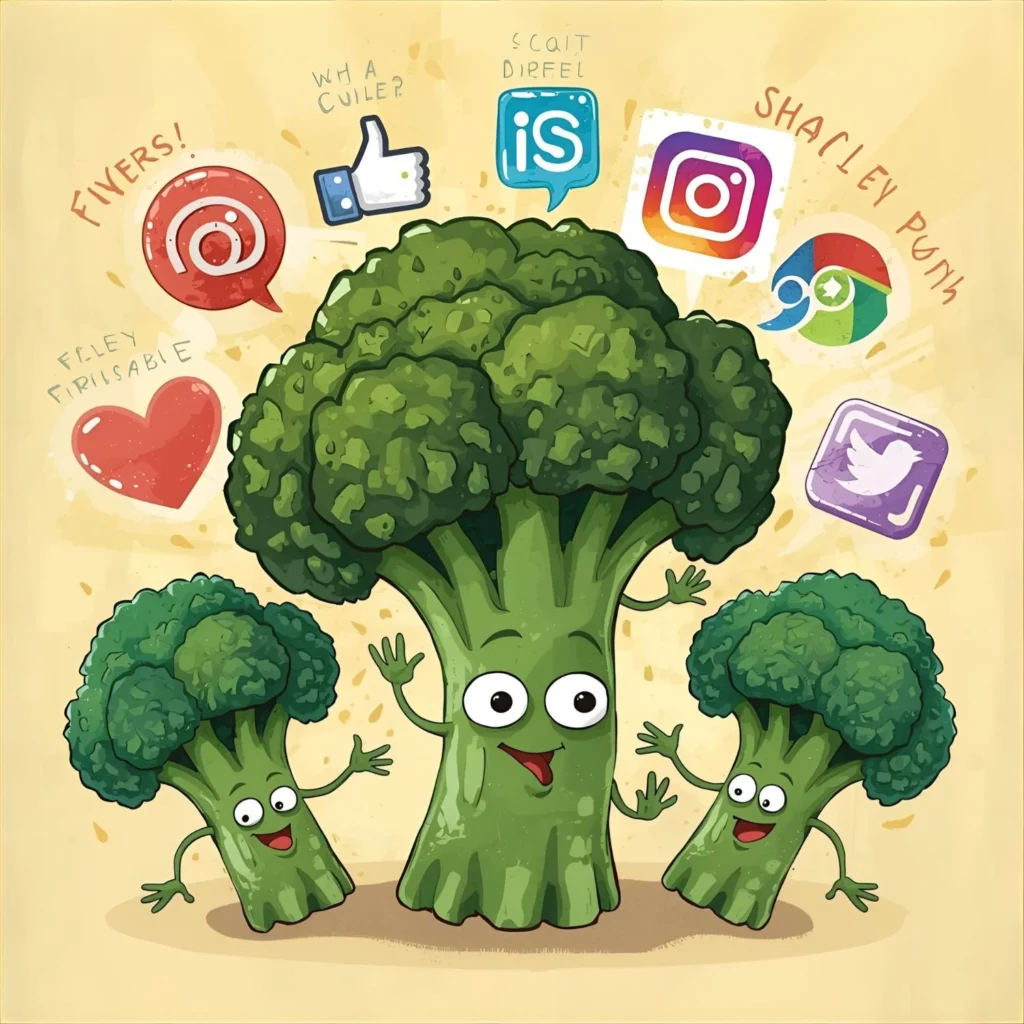 Social Media Broccoli Puns and Jokes