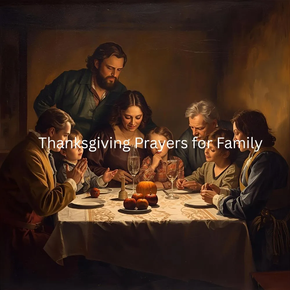Thanksgiving Prayers for Family