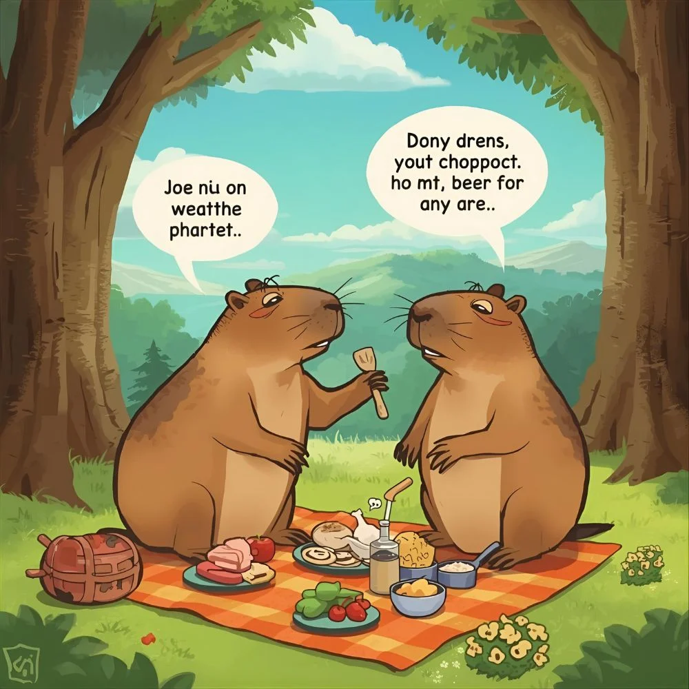 Witty Capybara Food Jokes