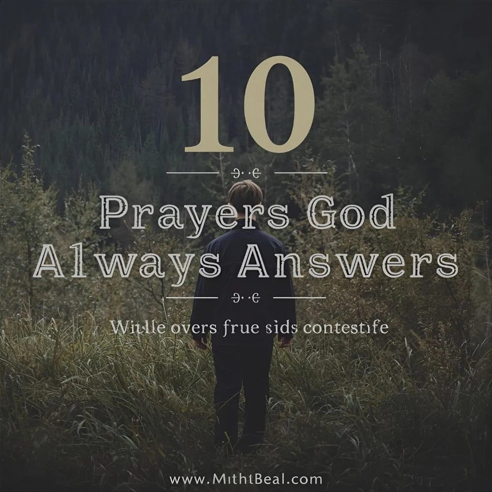 10 Prayers God Always Answers