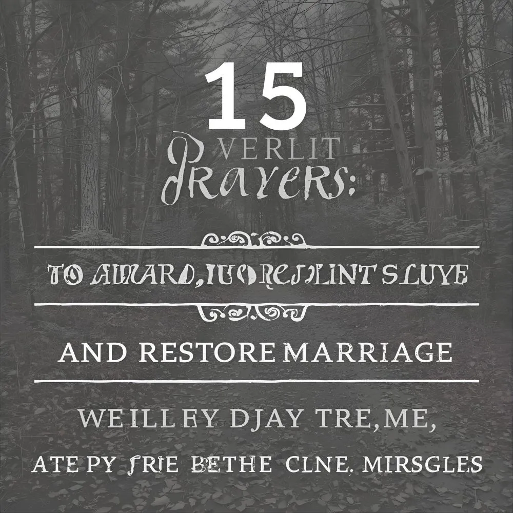 15 Powerful Prayers to Stop Divorce and Restore Marriage