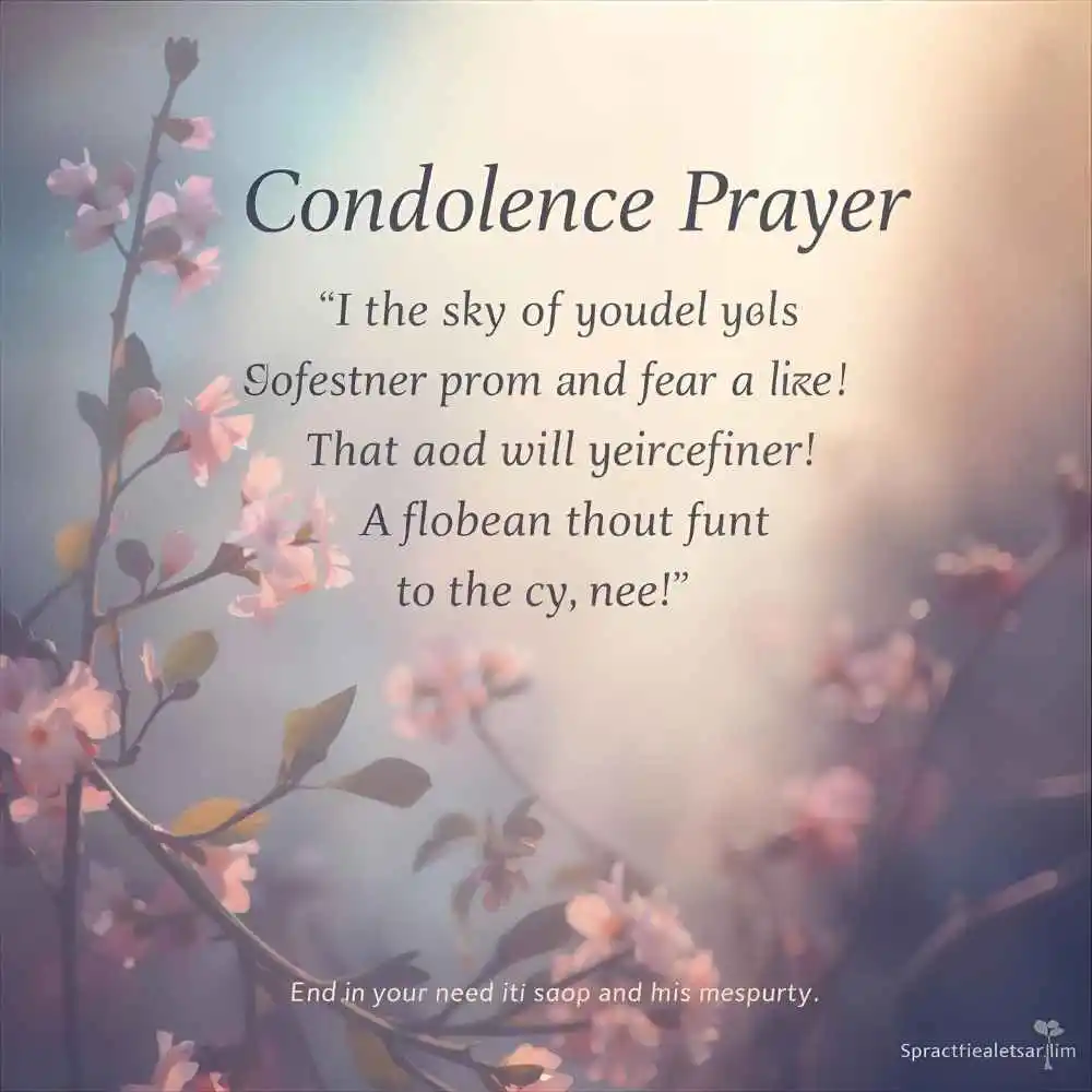 Condolence Prayer