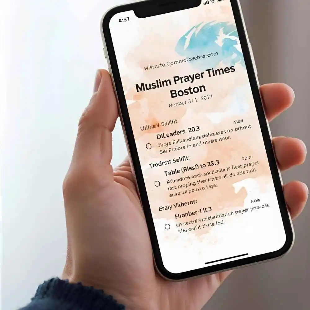 Muslim Prayer Times Boston