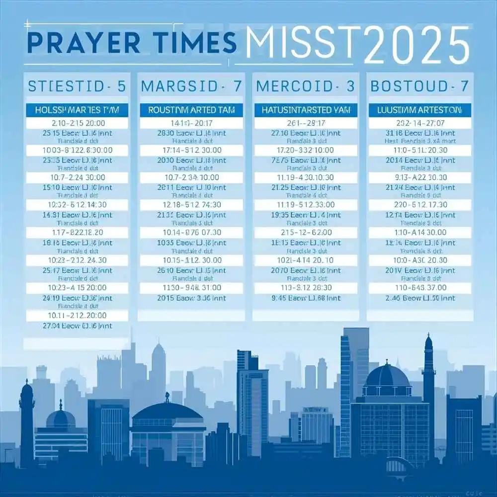 Prayer Times Boston March 2025