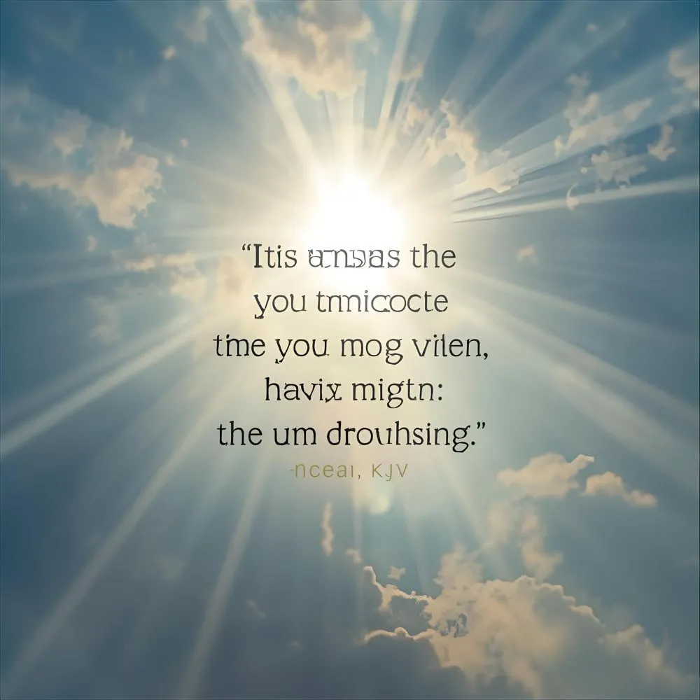 Bible Verse for Today Morning KJV
