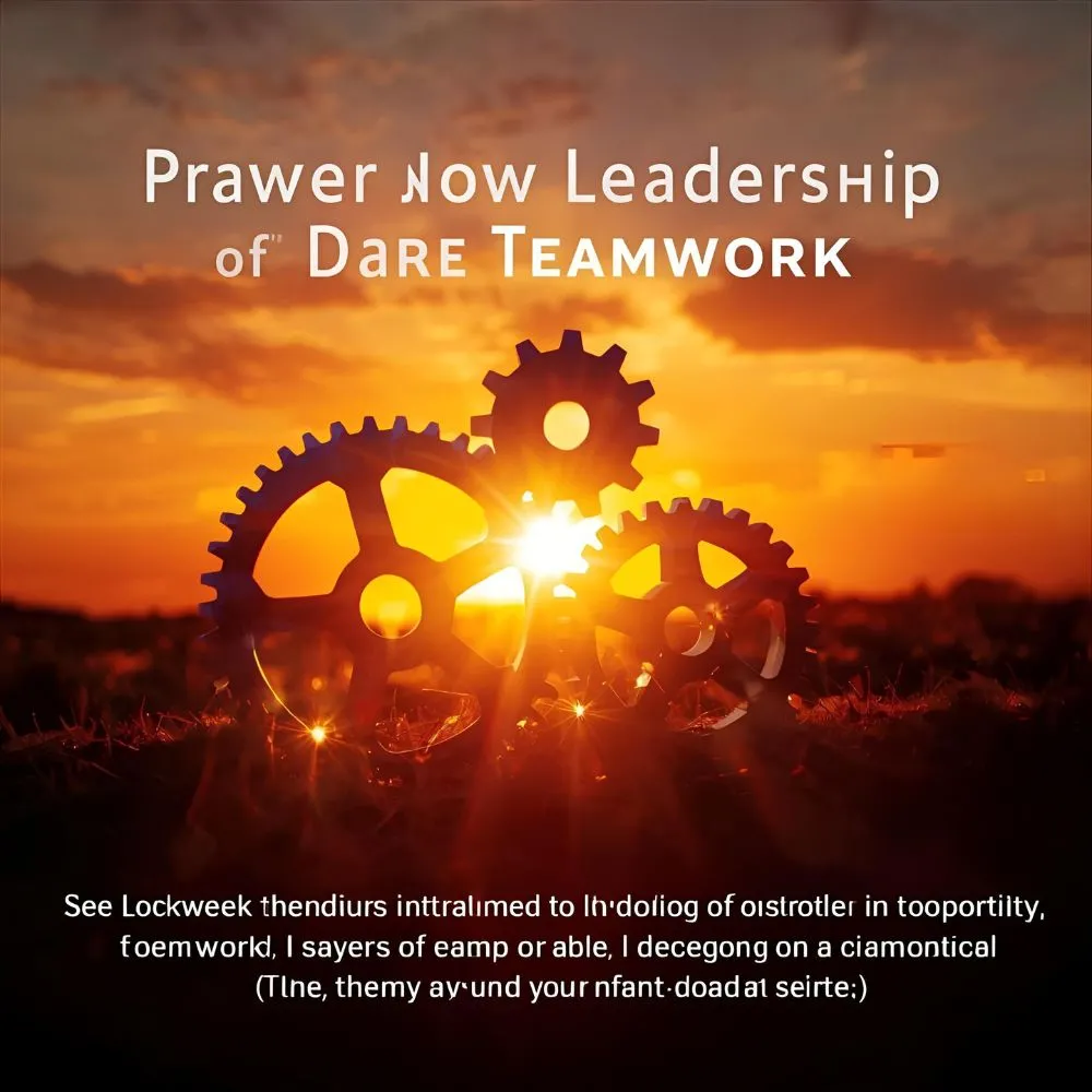 Prayer for Leadership and Teamwork