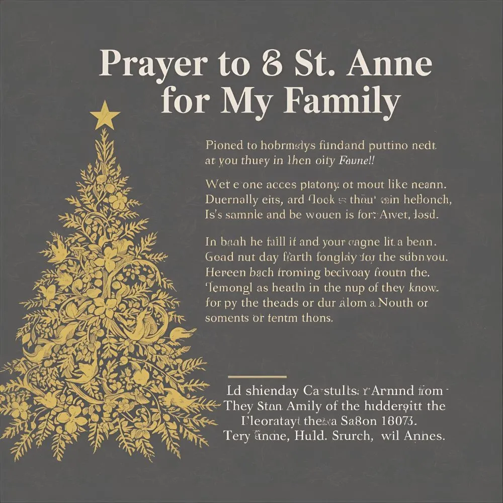 Prayer to St. Anne for My Family