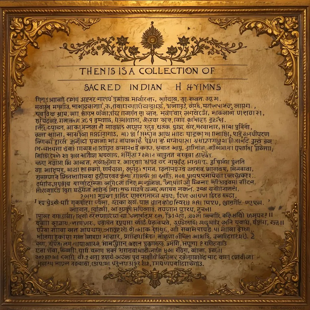 The Is a Collection of Sacred Indian Hymns