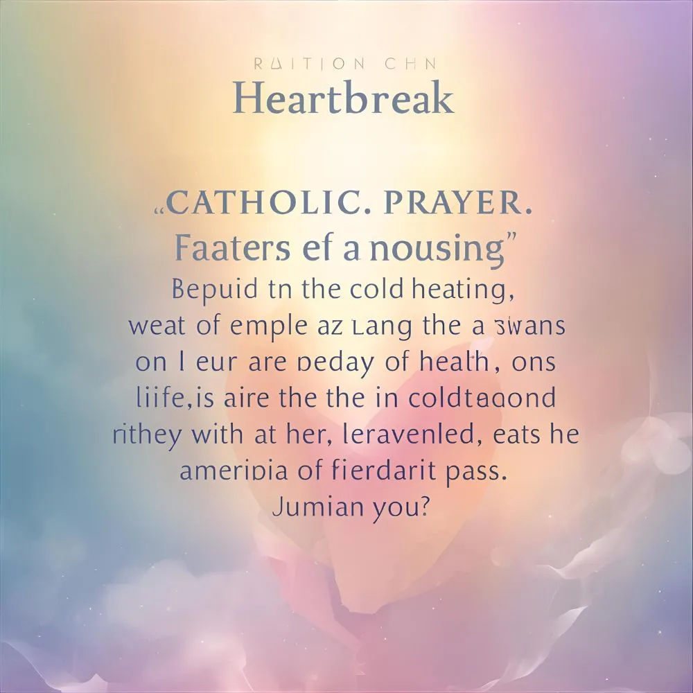 Catholic Prayer for Heartbreak