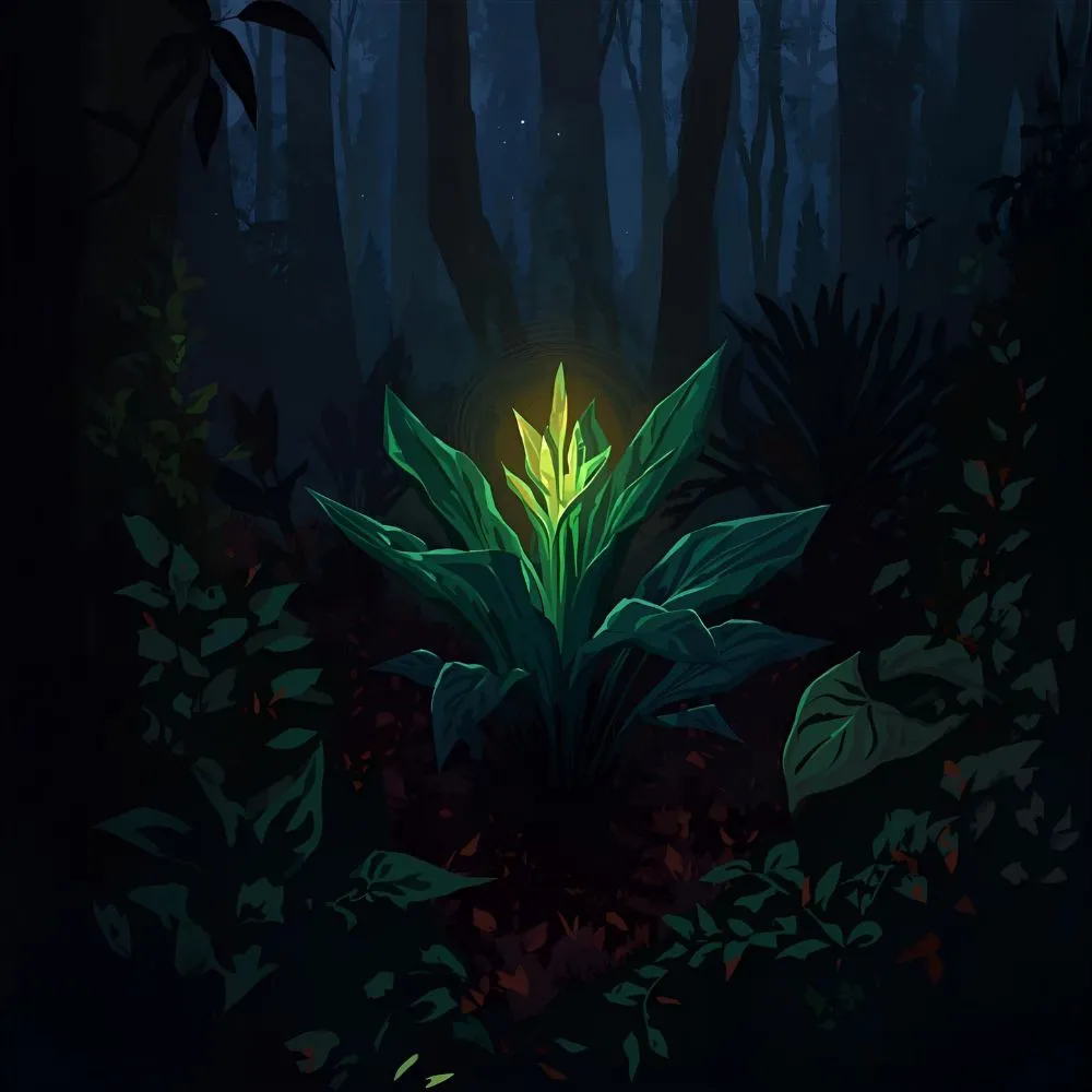 Prayer Plant at Night