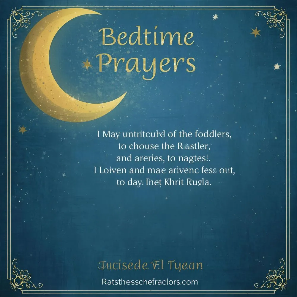 Bedtime Prayers for Toddlers
