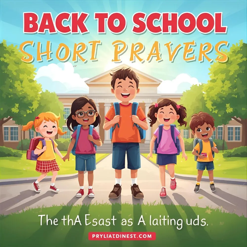 Back to School Short Prayers for Kids