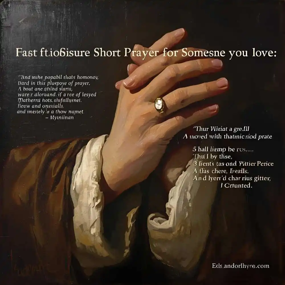 Short Prayer for Someone You Love