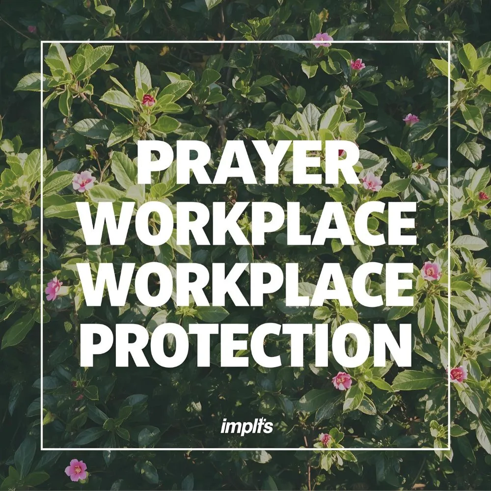 Prayer for Workplace Protection
