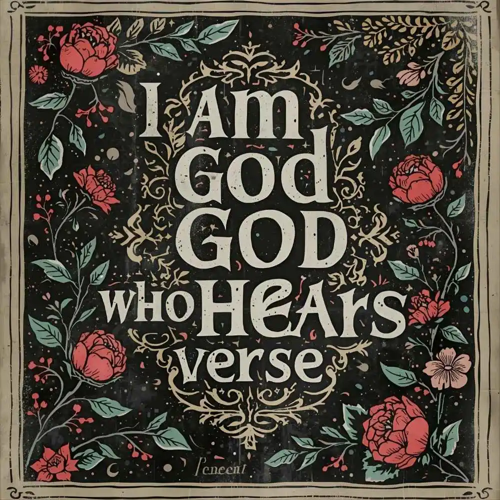 I Am the God Who Hears Verse