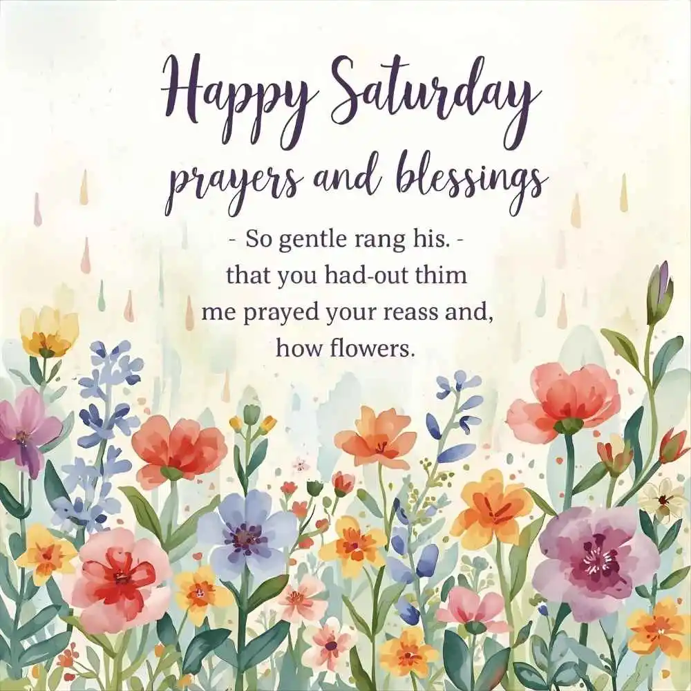Happy Saturday Prayers and Blessings