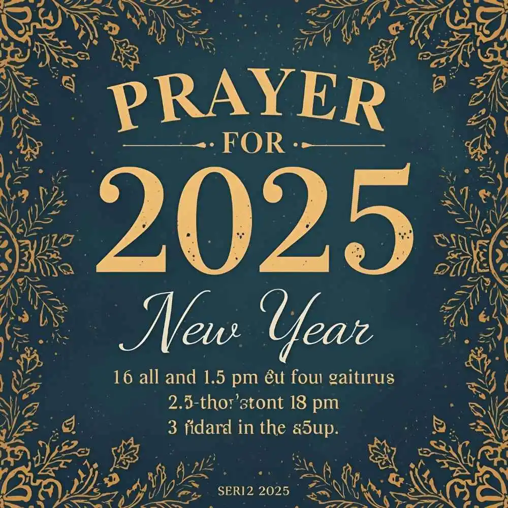 Prayer for 2025 New Year
