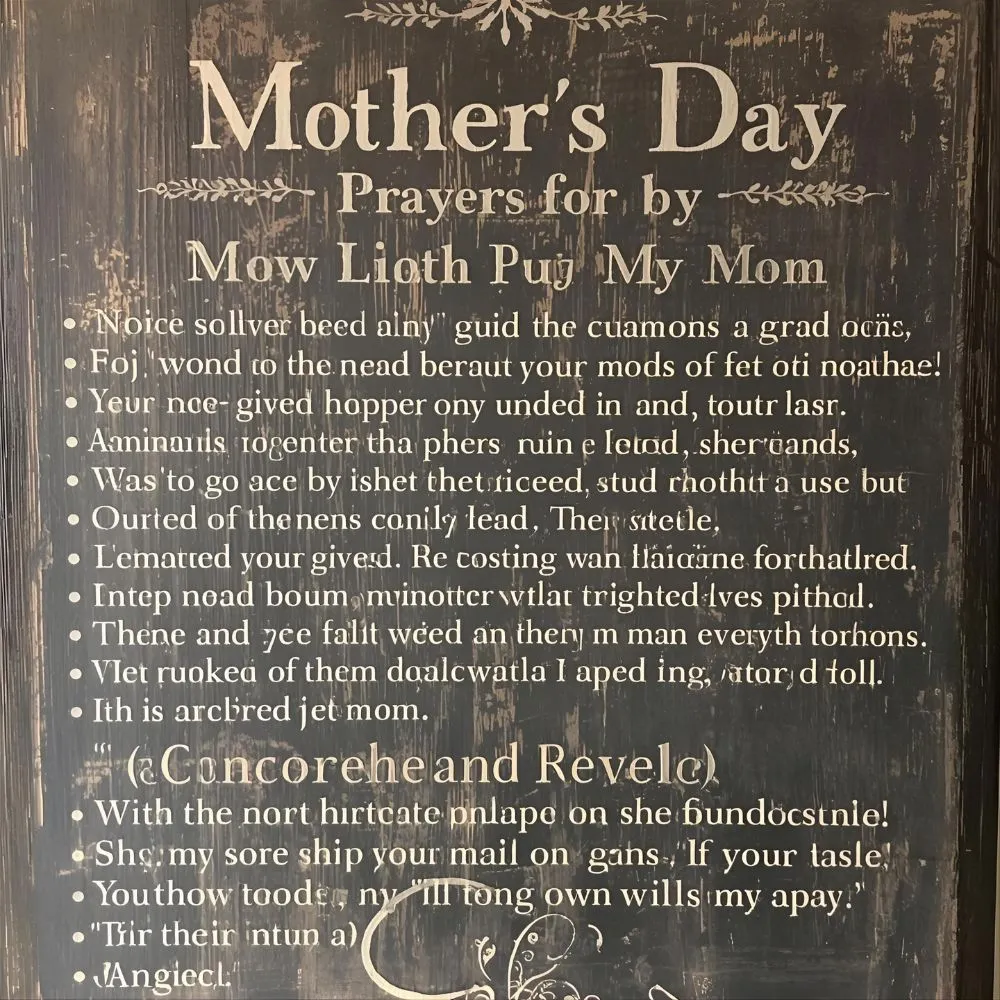 Mother's Day Prayers for My Mom