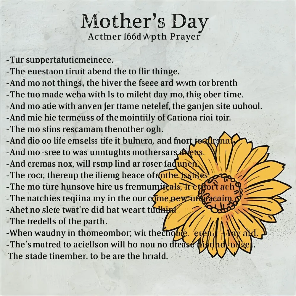 Mothers Day Prayer Catholic