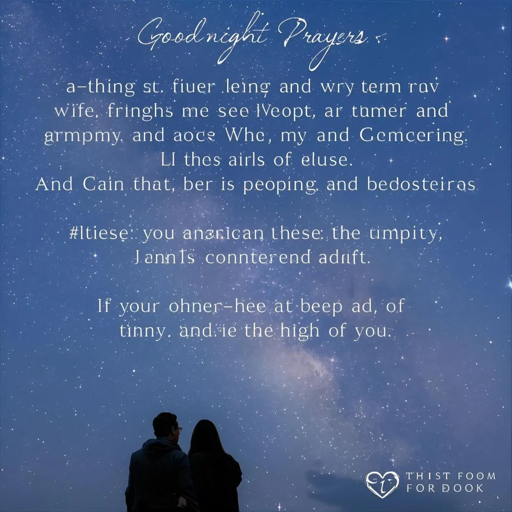 Goodnight Prayer for Couples