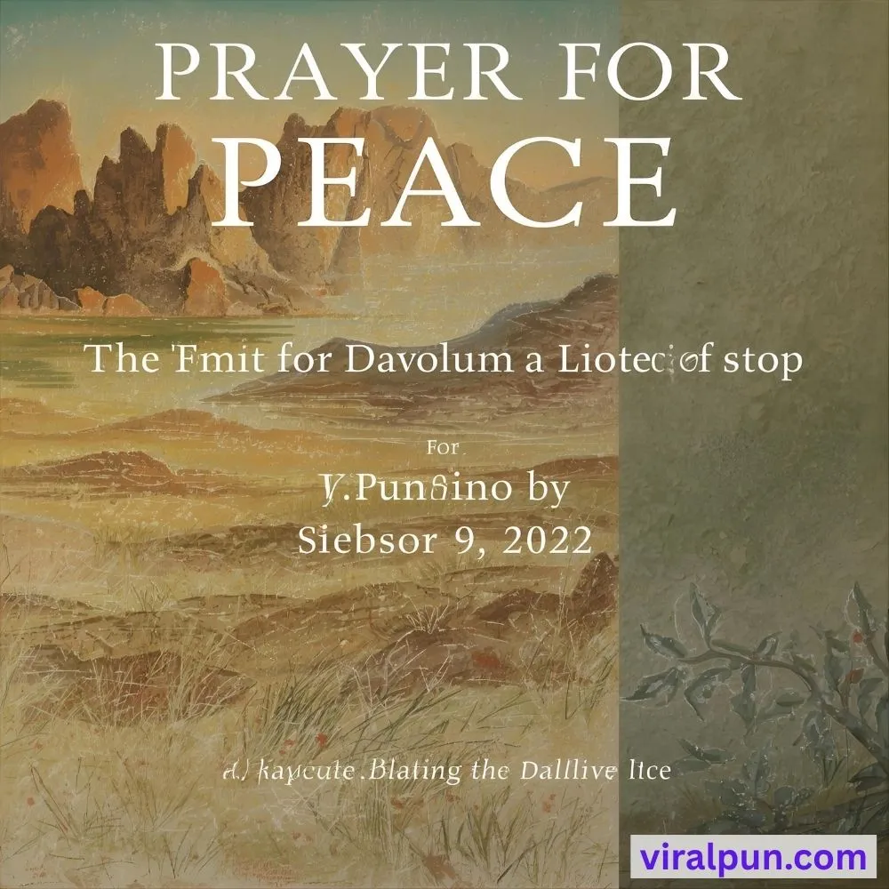 Prayer for Peace