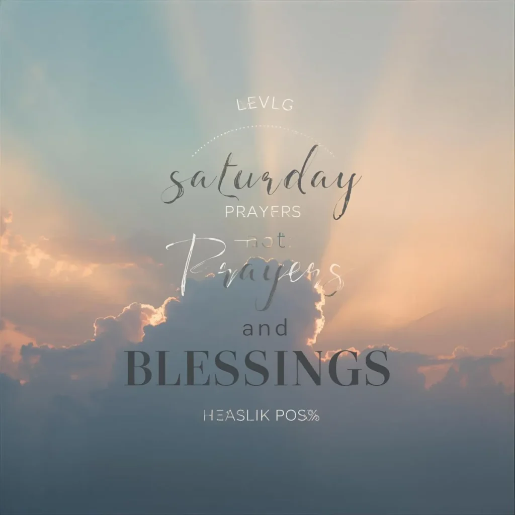 Saturday Prayers and Blessings Images