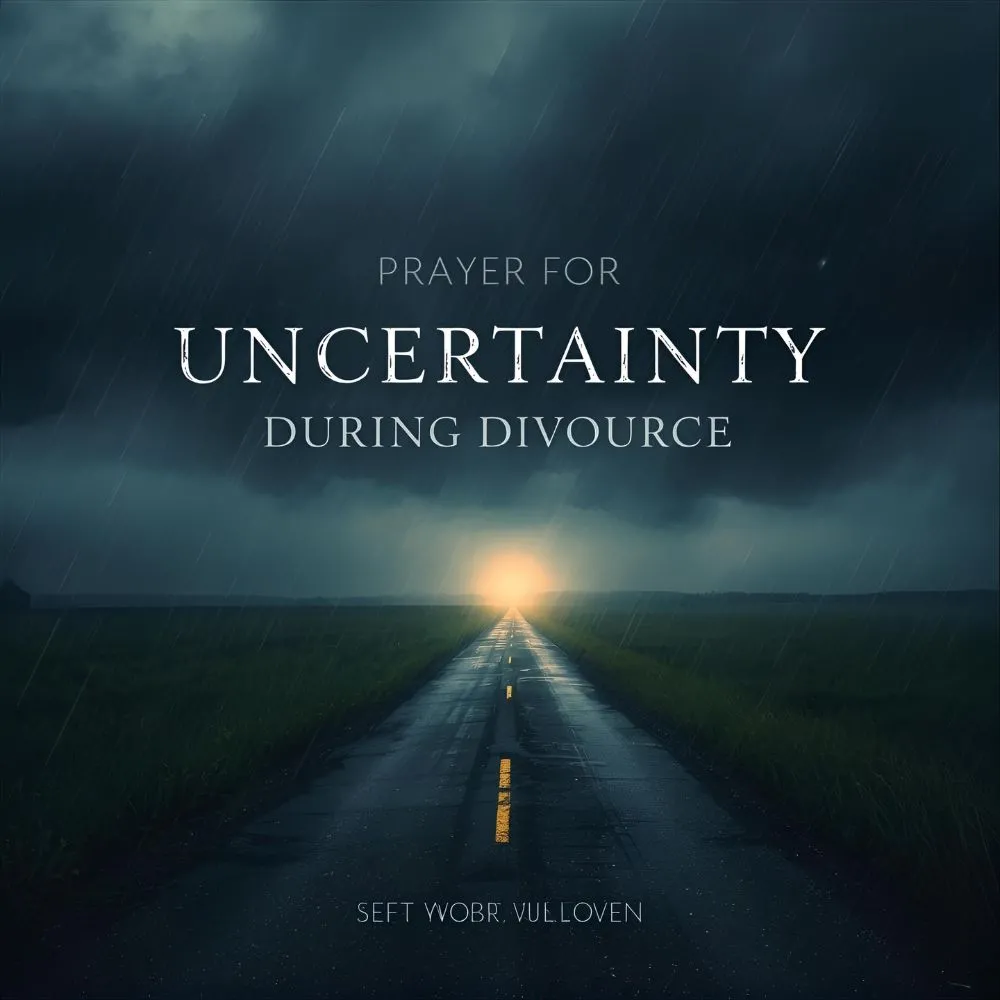 Prayer for Uncertainty During Divorce