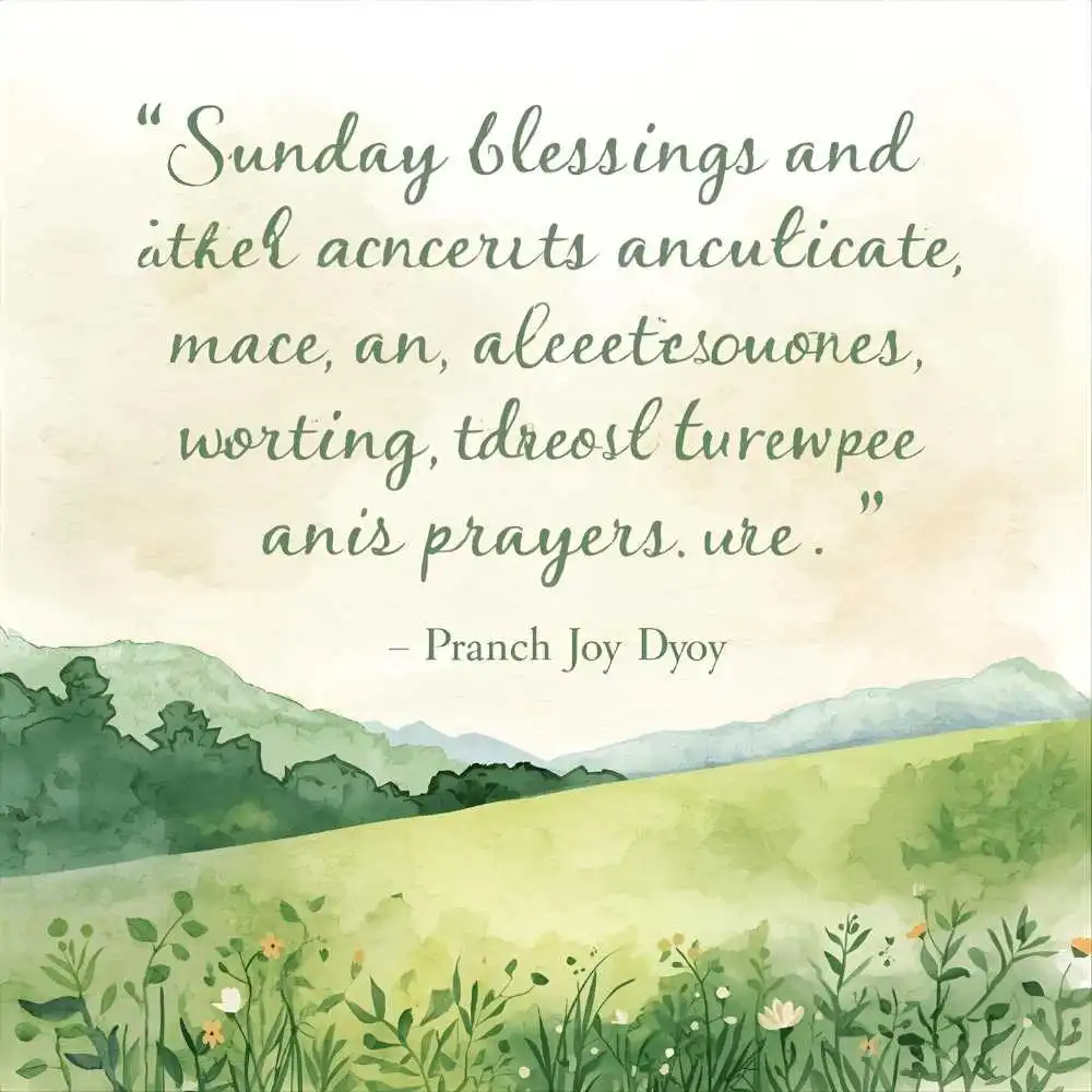 Sunday Blessings and Prayers Quotes