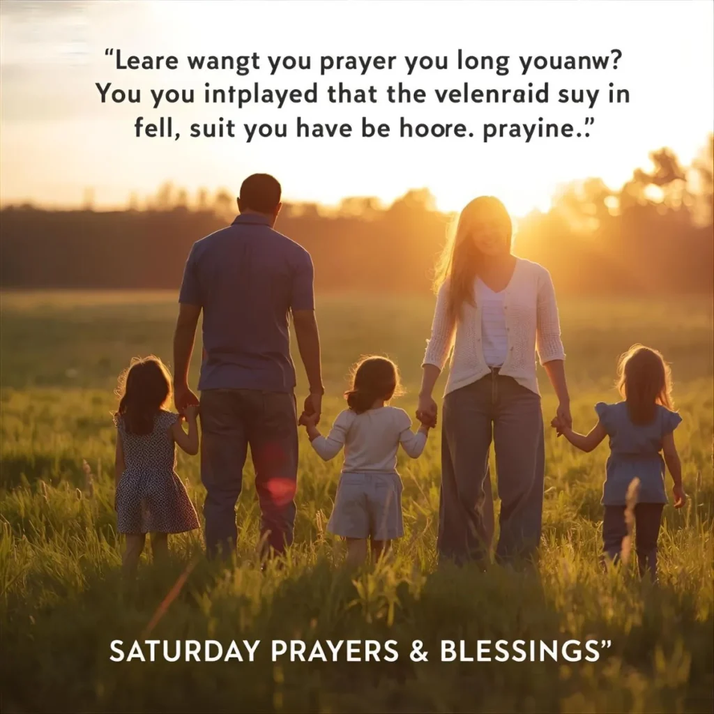 Family Saturday Prayers and Blessings