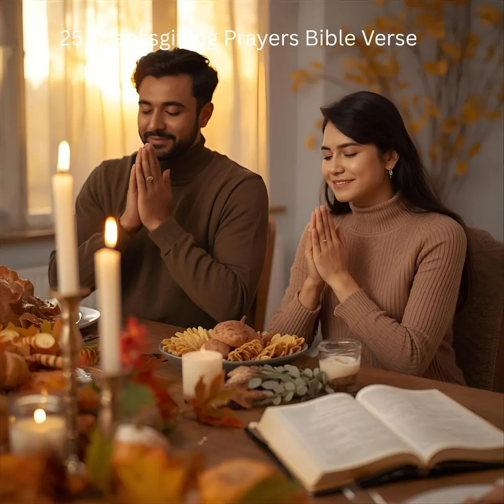 25 Thanksgiving Prayers Bible Verse