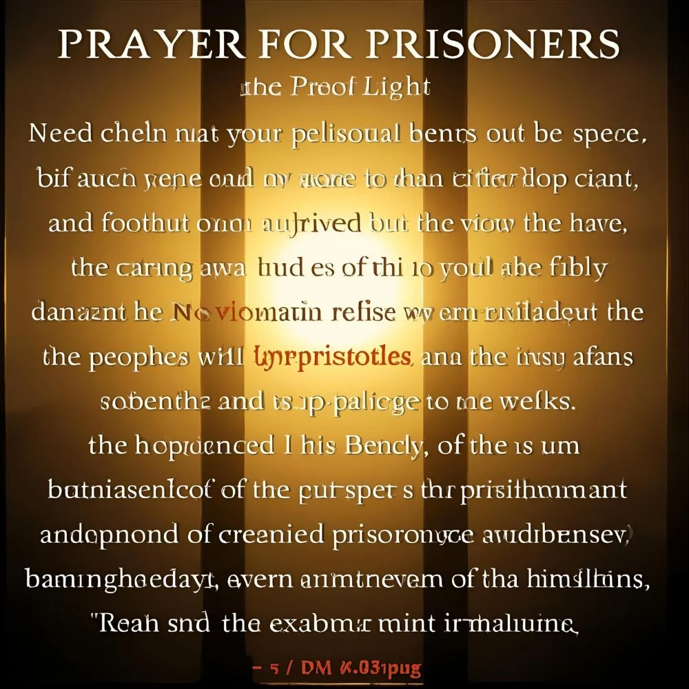 Prayer for Prisoners Bible Verse